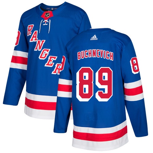 Adidas Men New York Rangers #89 Pavel Buchnevich Royal Blue Home Authentic Stitched NHL Jersey